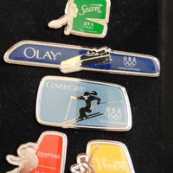 OLYMPIC TEAM USA LAPEL PIN SET 2010 WINTER OLYMPICS - Picture 2 of 6